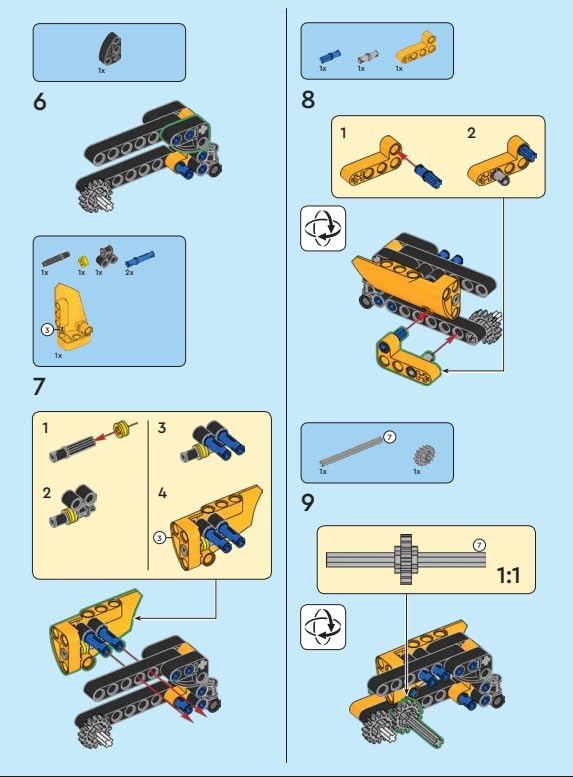 LEGO Technic Mini Set: Combine Harvester Micro Set (80 pcs) Ages 7+