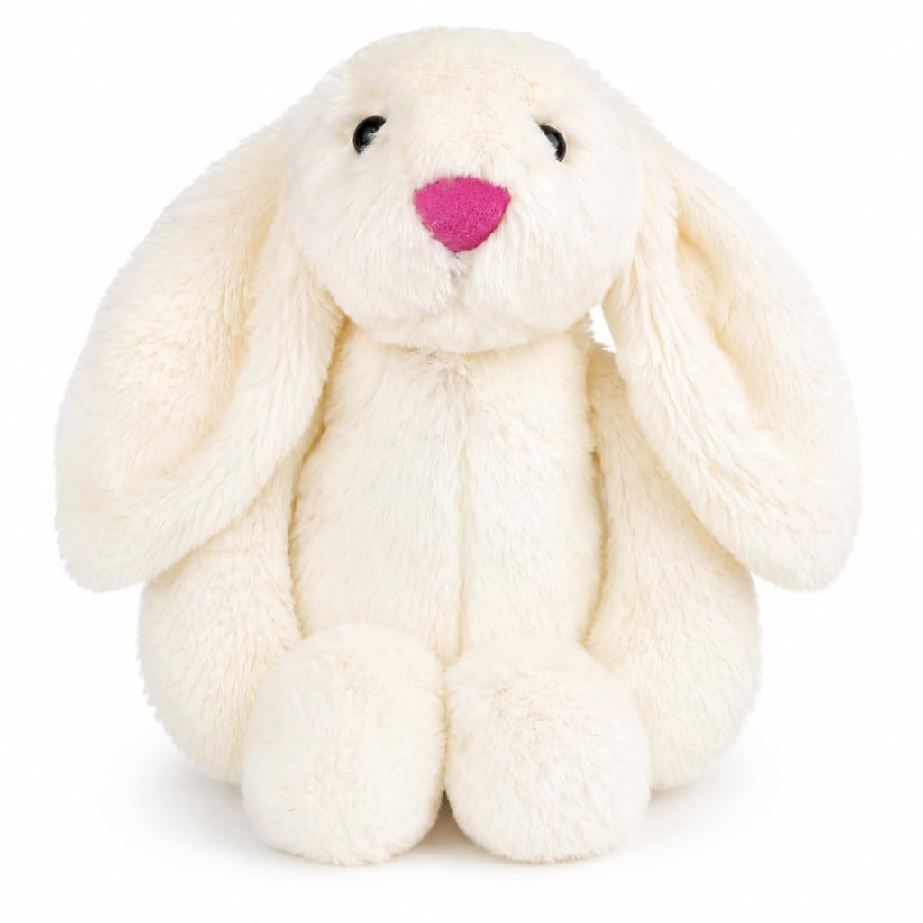 shiguangji Bunny Stuffed Animal Plush Toy 11.8 in, Soft Rabbit Plush for Babies and Toddlers, Cuddly Bunny Toy for Nursery Decor and Easter Gift