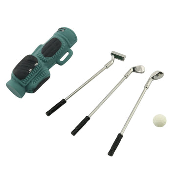 TAODAN Mini Sports Golf Set 1Set 1:12 Miniature Golf Club Model Mini House Decoration Accessories