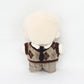 niannyyhouse 10cm Plush Doll Clothes Shirt Pants Tie Vest Campus Suit Dolls Accessories (Brown)
