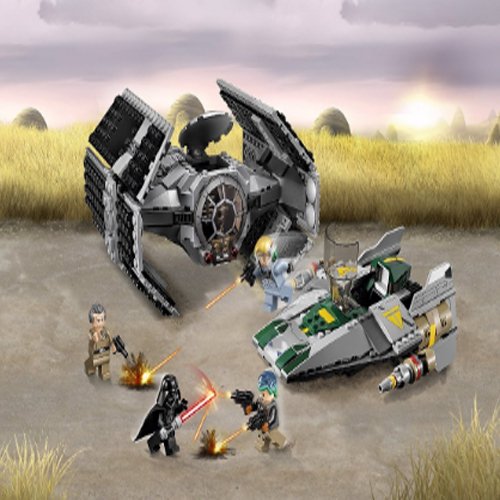 LEGO Vader's TIE Advanced vs. A-Wing Starfighter 75150