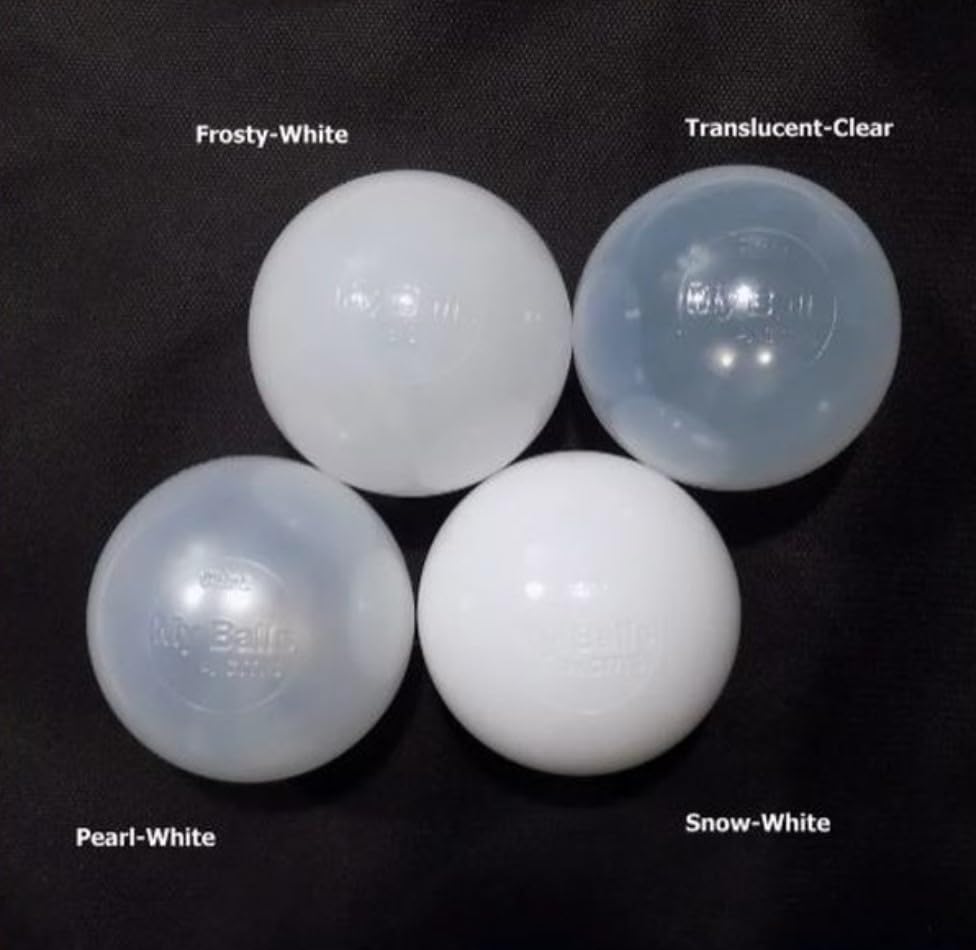 150 pcs Large 3.1" Crush-Proof non-PVC Phthalate Free Plastic Ball Pit Balls - Air-Filled in 5 Colors - Guaranteed Crush-Proof