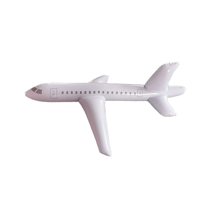 HAO White Large Inflatable Airplane Float, Blow Up Airplane Balloon for Outdoor, Party Favors, Swimming, (40inch)