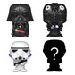 Funko Bitty POP! Star Wars - Darth Vader, 4-Pack - Darth Vader, TIE Fighter Pilot, Stormtrooper and A Surprise Mystery Mini Figure - 0.9 Inch (2.2 Cm)