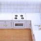 Wooden Dollhouse Miniature Furniture Kitchen Play Cabinet Fridge Set Freely Combined 1/12 Scale