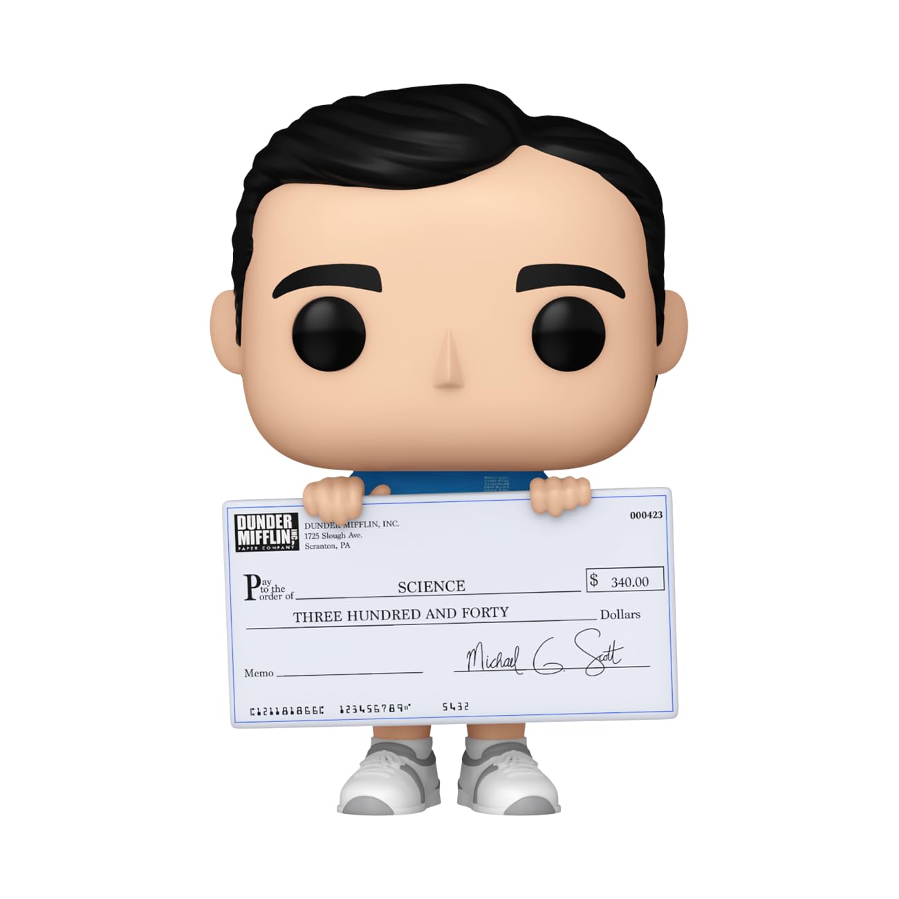 Funko Pop! TV: The Office - Michael Scott with Check - Collectable Vinyl Figure - Gift Idea - Official Merchandise - for Kids & Adults - TV Fans