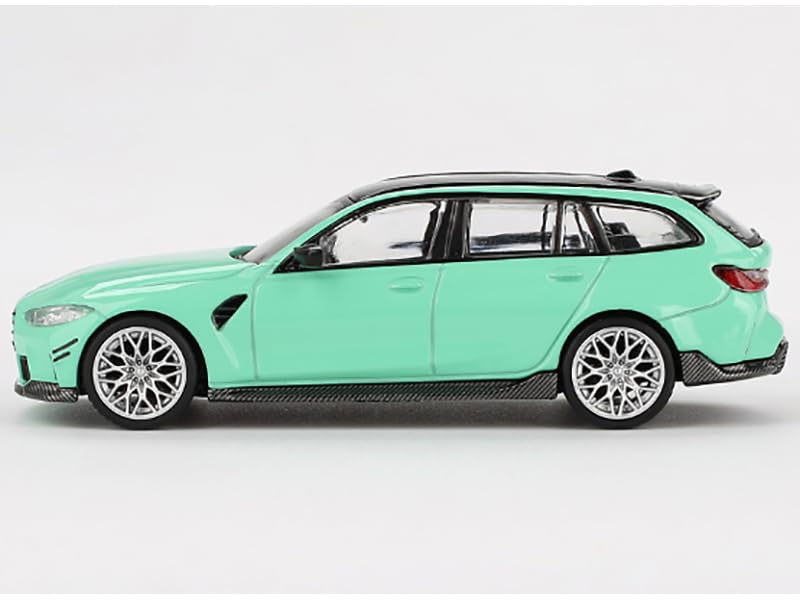 MINI GT M3 M Performance Touring Mint Green with Black Top Limited Edition 1/64 Diecast Model Car MGT00897