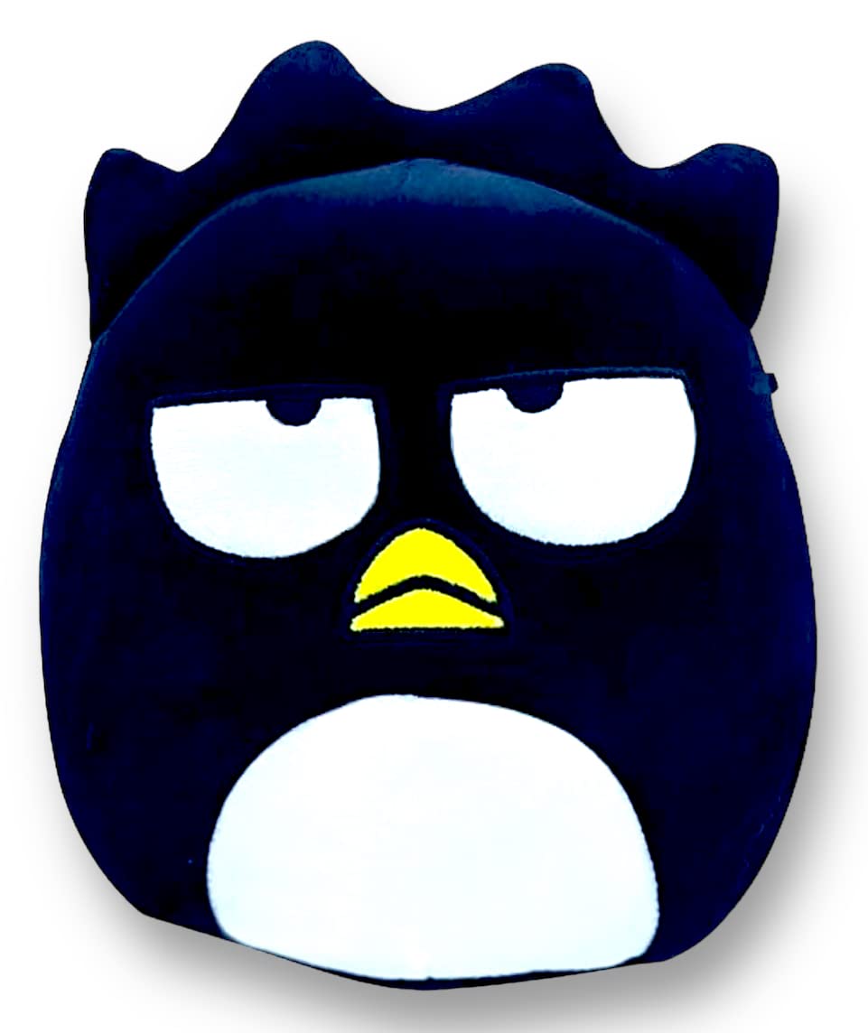 Squishmallows Official Kellytoy Sanrio Squad Squishy Stuffed Plush Toy Animal (Badtz-Maru, 7 Inches)
