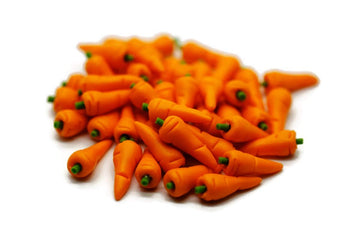 20 Loose Carrots Size 1 CM Dollhouse Miniatures Food Kitchen