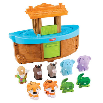 Fisher-Price Little People Toddler Toy Noah’s Ark Playset with 9 Animals and Noah Figure, Gift for Ages 1+ Years
