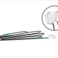 Just Plug: 48 Connecting Cable w/Plugs (2) for Hubs or Power Packs Woodland Scenics