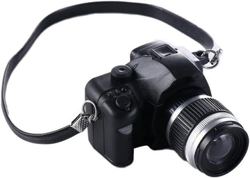 2Pcs 1:4 Scale Mini Camera Prop Ornament Vintage Camera Model, Miniature Digital Camera Mini Decoration Accessories Photography Props Ornament(Style