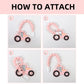 Baby Food Grade Silicone Tractor Truck Teether Toy with One Piece Design Pacifier Clip Holder,Teething Toys Gift Set for 3 Months+ Boys