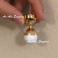 1:12 Doll House Accessories Miniature Globe Light Ceiling LED Lamp Living Room; High 2.8cm, Wide 2cm