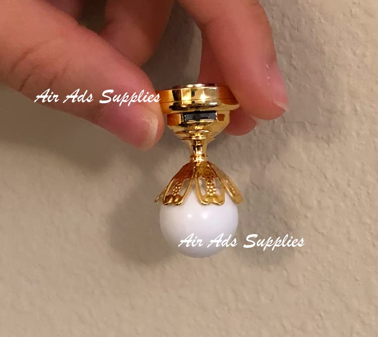 1:12 Doll House Accessories Miniature Globe Light Ceiling LED Lamp Living Room; High 2.8cm, Wide 2cm