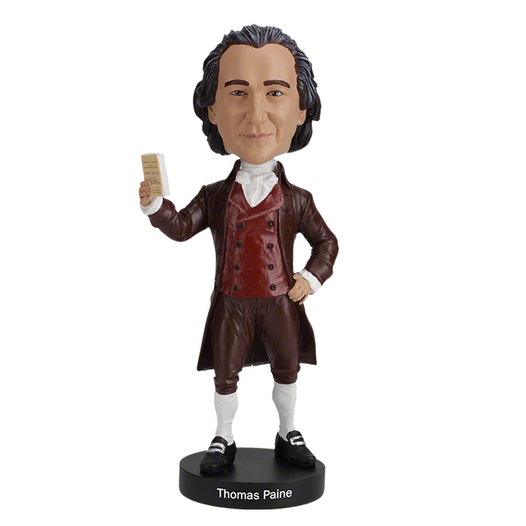Royal Bobbles American Founding Father Thomas Paine V2 Collectible Bobblehead Statue