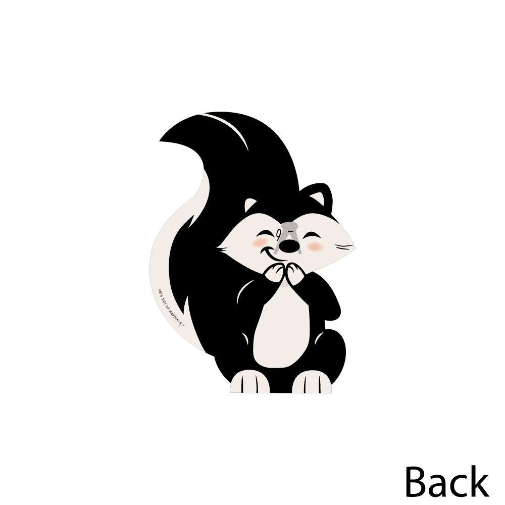 Big Dot of Happiness Little Stinker - Decorations DIY Woodland Skunk Baby Shower, Birthday Party Essentials - Set of 20