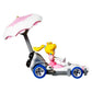 Hot Wheels Die-Cast Mario Kart Princess Peach in B-Dasher Kart with Peach Parasol Glider