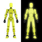 MerryXD T13 3D Action Figure,Assembly Completed Dummy Nova Titan Lucky 13 Action Figure 3D Printed Multi-Jointed Movable Toy Grow in The Dark Yellow
