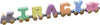 Maple Landmark 5 Letter Pastel NameTrain - Made in USA