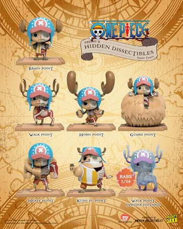 Mighty Jaxx Freeny's Hidden Dissectibles One Piece Series 3 (Chopper Edition) | Blind Box Collectible Figurines | One Pack - Contains a Random Figure