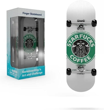 Lently Wood Fingerboards, Mini Fingerboards, 99mmL*29mmW (Starfucks Skeleton)