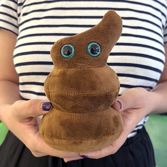 GIANT MICROBES Poop Plush - Learn About Gut Health with This Humorous Plush, Memorable Gag Gift for Gastroenterologists, Family, Friends, Doctors