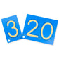 Didax Educational Resources Sandpaper numerals 0-20 Cards