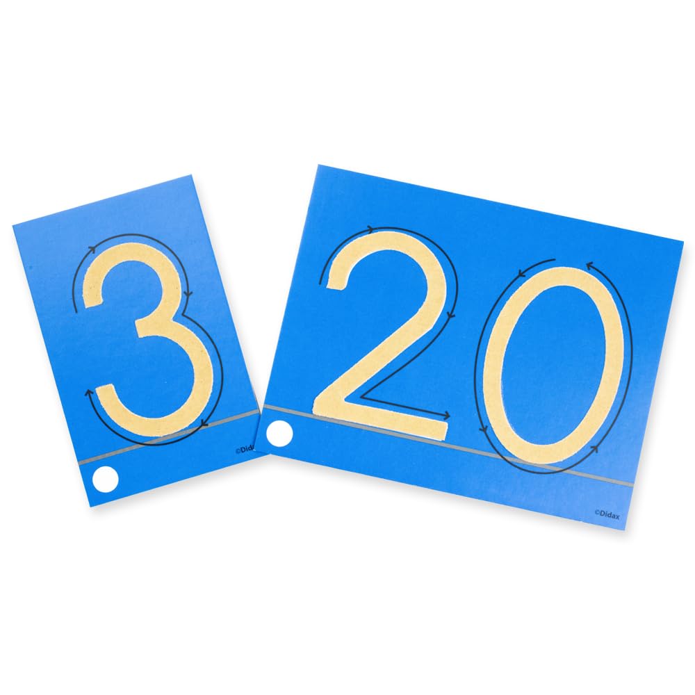 Didax Educational Resources Sandpaper numerals 0-20 Cards