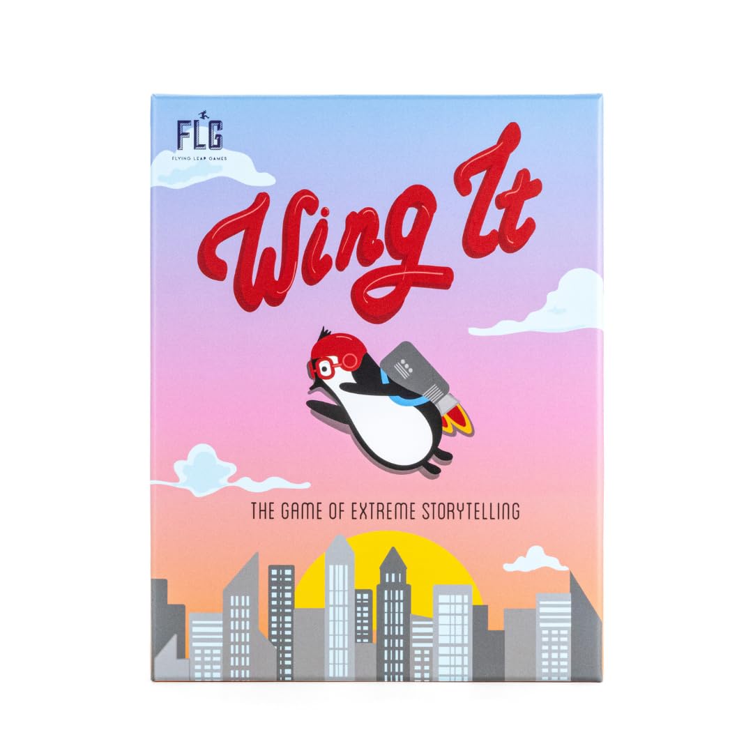 FLG FLYING LEAP GAMES Wing It: The Game of Extreme Storytelling - Card Game for Adults or Family Game Night
