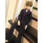 niannyyhouse BJD Doll Clothes for 1/3 1/4 Ball Jointed Dolls, Dark Blue School Uniform, Coat Shirt Pants Socks, Boy Dress Up Accessories Gift