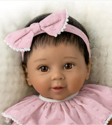 The Ashton-Drake Galleries So Truly Real Reborn Camila Baby Doll by Sherry Rawn, 17 Inch Lifelike Vinyl, Weighted Cloth Body, Hand-Painted Features