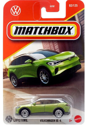 Matchbox Volkswagen ID. 4 [Green] 92/125, 1:64 Scale Diecast Vehicle