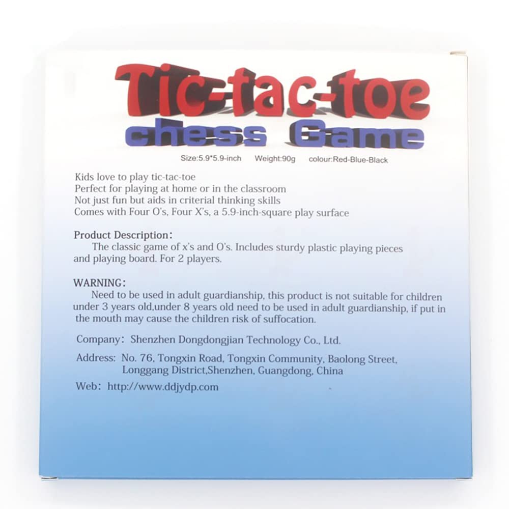 Tic Tac Toe Board Game,Tic Tac Toe Family Game, Classic Board Game, Classical Family Board Game,Children's Tic Tac Toe Game, Plastic tic tac Toe Game