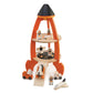 Tender Leaf Toys - Cosmic Rocket Set - 11 Pcs Wooden Rocket and Outer Space Themed Playset for Kids - Develop Imaginative Role Play and Science