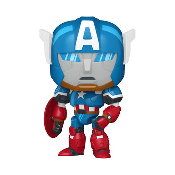 Funko Pop! Marvel: What If - Captain America Mech - Collectable Vinyl Figure - Gift Idea - Official Merchandise - Toys for Kids & Adults - Marvel Fans