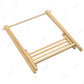 ILAND 1/12 Scale Accessories Dollhouse Miniature Rack w/ 6 Mini Hangers, Plant Hanger for Living Room, Bathroom, Bedroom (1 Foldable Rack w/ 6 Mini