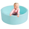 TRENDBOX Memory Foam Sponge Indoor Round Ball Pit (NO Balls) for Toddler Children - Light Blue