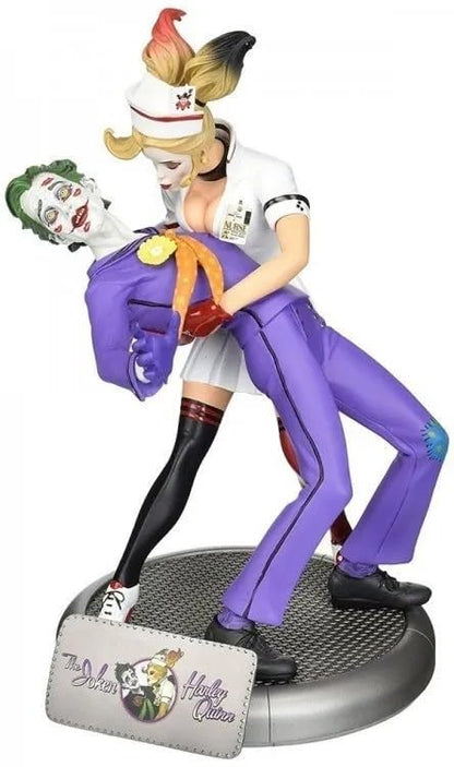 DC Comics Bombshells 10 Inch Statue Figure - Joker & Harley Quinn (2nd Edition)