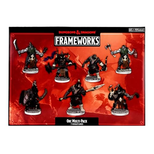 WizKids D&D Frameworks: Orcs - Unpainted and Unassembled