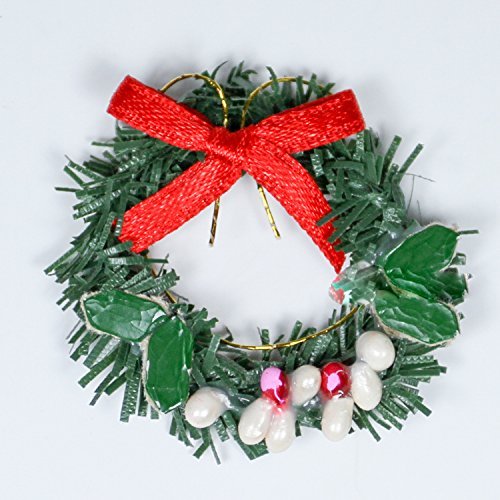 Odoria 1/12 Miniature Christmas Wreath Dollhouse Accessories