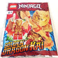LEGO Ninjago Crystalized: Kai Golden Dragon Minifig with Fire Sword and Dragon Sword