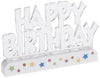 Dazzling Flashing Happy Birthday Cake Decoration - 3.25" x 4.75" (1 Count) - Perfect Celebration Centerpiece