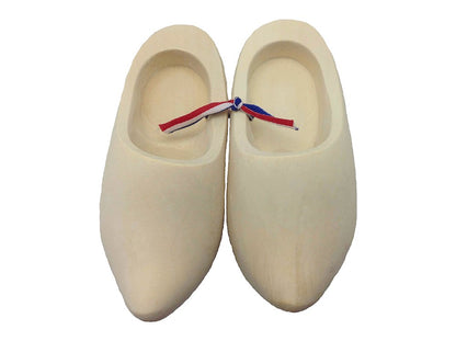 Dutch Clogs Doll Wooden Shoes Pair Natural Wood Finish (4.25") | DutchGiftOutlet