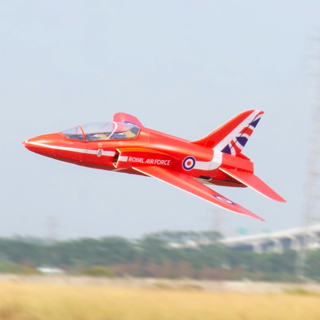MakerTopia RC Helicopter, F-15 Aircraft RC Red Arrow 2.4G 3 Channel Remote Control Helicopter, Multi-Protocol RC Fan Aircraft Model with MotorRC