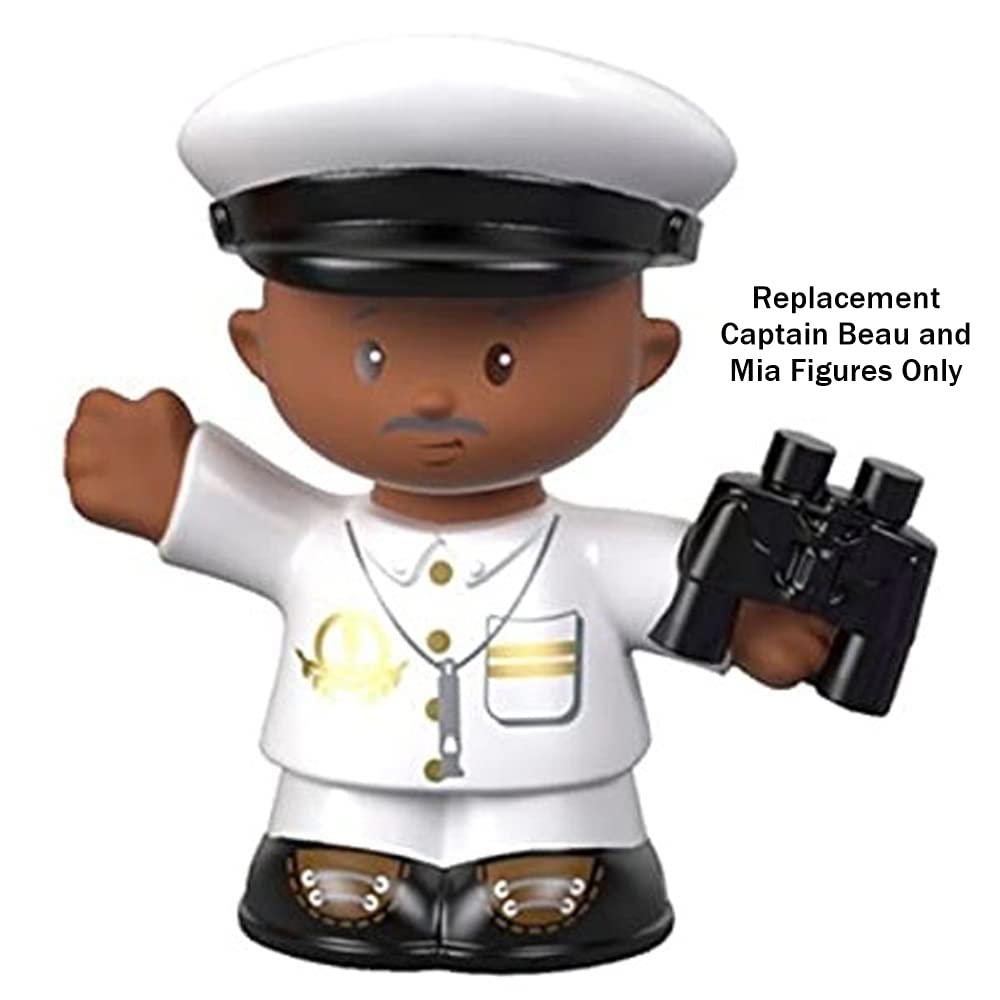 Replacement Parts for Fisher-Price Little People Travel Together Friend Ship - FHD92 ~ Replacement Captain Beau and Mia Figures