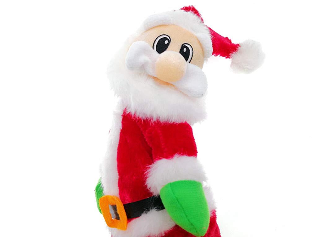 Kinteshun Twerking Christmas Santa Musical Doll,Dancing and Singing Xmas Plush Electric Toy Funny Gift(English Song)