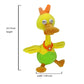 xiulifeifei Talking Repeat Music Song Duck, Plush Toy Duck, Smart Toy ?Adorable Interactive Toy (Red Headdress)