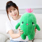NatureMan Cactus Stuffed Plant Plush Toy with Smile Face Super Cute Soft Cactus Plush Pillow Creative Plush Plant Cactus Decoration Great Birthday