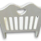 Craft Supply Loveseat Bench with Heart Cutout Miniature Wood for Dollhouse - 4.75 x 5 Inches, Brown
